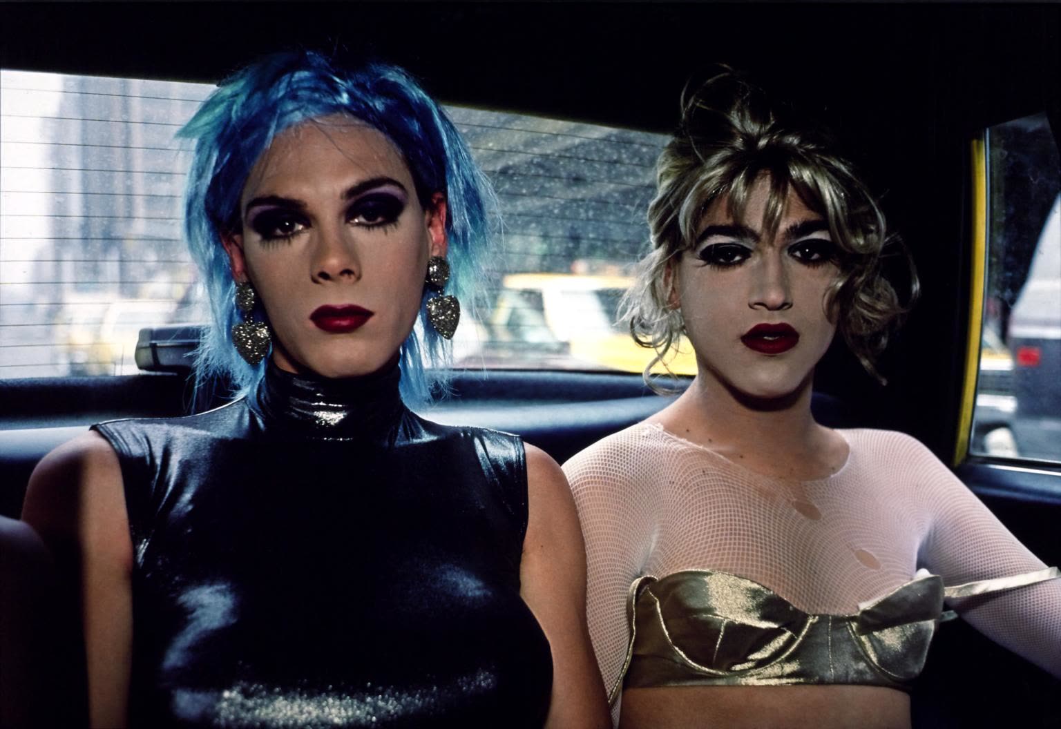 Nan Goldin, Misty and Jimmy Paulette in a Taxi, two drag queens in the back of a New York cab