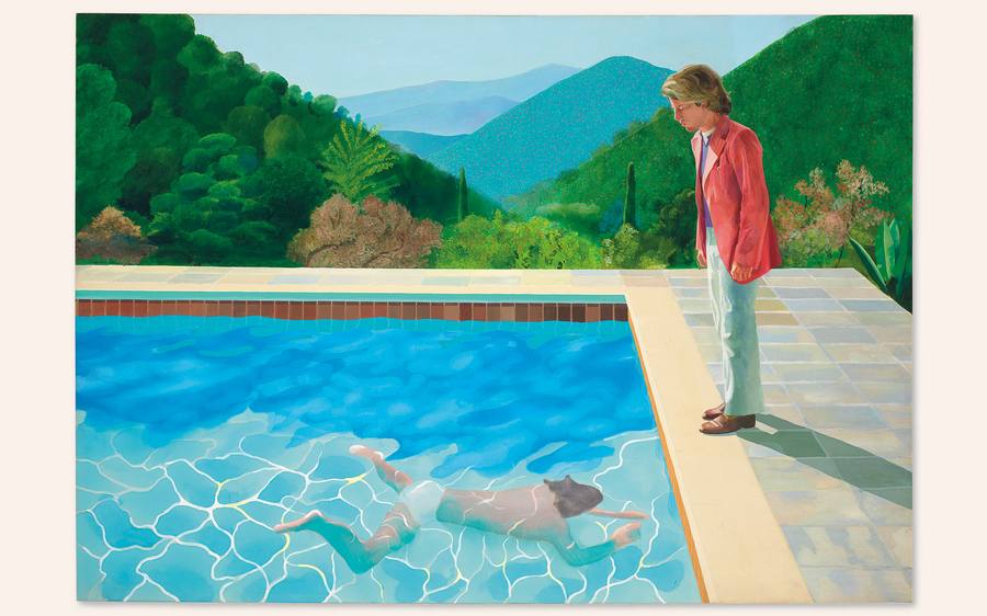 David Hockney, Portrait of an Artist (Pool with Two Figures), 1972