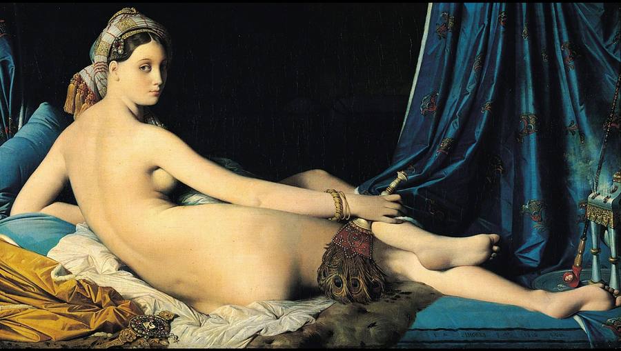 Jean-Auguste-Dominique Ingres, La Grande Odalisque, 1814, oil on canvas